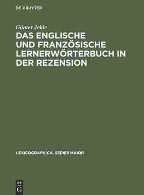 【预订】Das englische und französische Lernerwörterbuch in der Rezension 9783484309302