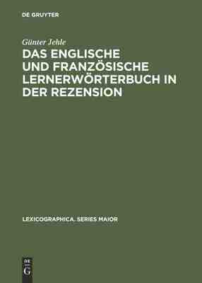 【预订】Das englische und französische Lernerwörterbuch in der Rezension 9783484309302