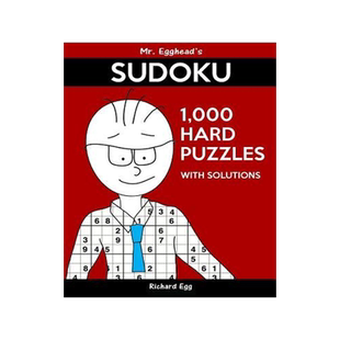 [预订]Mr. Egghead’s Sudoku 1,000 Hard Puzzles With Solutions: Only One Level Of Difficulty Means No Wast 9781539083696