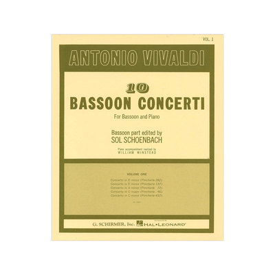 [预订]10 Bassoon Concertos - Volume 1 9780793552696