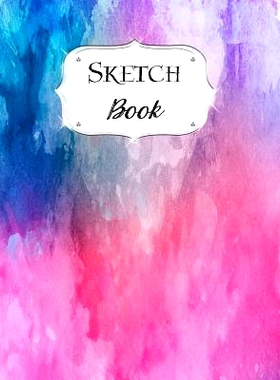 预订 Sketch Book: Watercolor Sketchbook Scetchpad for Drawing or Doodling Notebook Pad for Creative Artists #6 Pink Blue