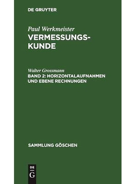 预订 Horizontalaufnahmen und ebene Rechnungen: 9783111019055