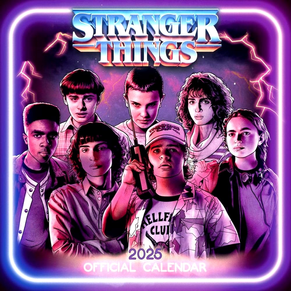 怪奇物语 2025年官方挂历 送海报 英文原版 进口日历 美剧周边 Stranger Things Square Calendar 2025
