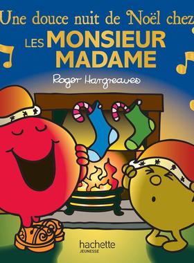 法语版 奇先生妙小姐 圣诞节奇妙夜 节日系列 儿童启蒙 法语学习 礼物书 Une douce nuit de Noël chez les Monsieur Madame