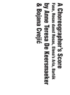 【预售】A Choreographer’s Score