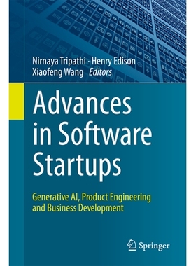 预订 Advances in Software Startups: Generative AI, Product Engineering and Business Development 软件初创公司的进步：生成