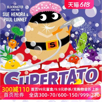 英文原版 土豆超人与泡沫 Sue Hendra & Paul Linnet 绘本 Supertato: Bubbly Troubly