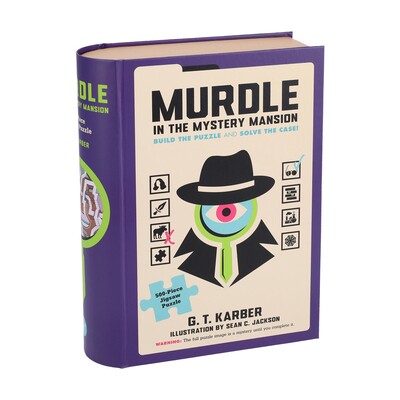 妙探寻凶 大楼谜案500片拼图 海外进口创意游戏 书盒装 Murdle in the Mystery Mansion 500-Piece Jigsaw Puzzle