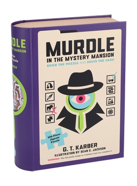 妙探寻凶 大楼谜案500片拼图 海外进口创意游戏 书盒装 Murdle in the Mystery Mansion 500-Piece Jigsaw Puzzle