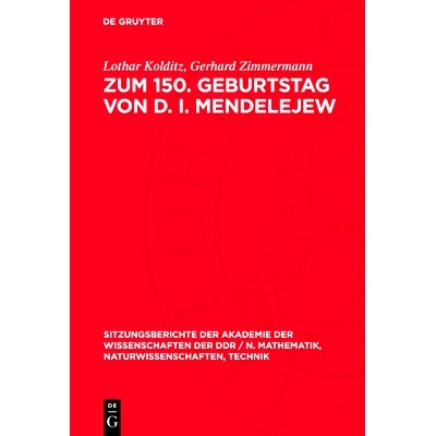 预订 Zum 150. Geburtstag von D. I. Mendelejew: Zerfall und Bildung cyclischer Kohlenwasserstoffe unter den Bedingungen d
