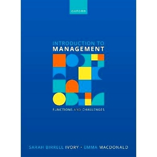Management 9780192893512 Introduction 管理概论：职能和挑战 预订 Challenges Functions and