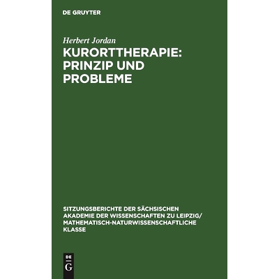 预订 Kurorttherapie: Prinzip und Probleme: 9783112496015