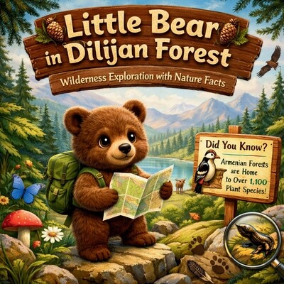 预订 Little Bear in Dilijan Forest - Wilderness Exploration with Nature Facts: A beautifully illustrated story of curios