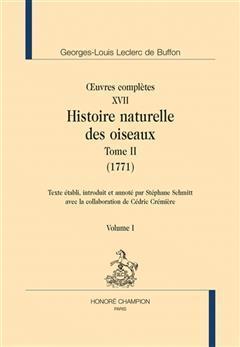 [预订]Œuvres complètes. XVII. Histoire naturelledes oiseaux. Tome II (1771) 9782745356666