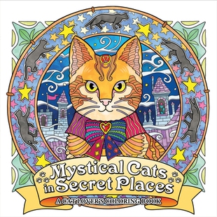 Coloring 9781626923959 Cat Places Cats Secret Book 预订 Lover’s Mystical