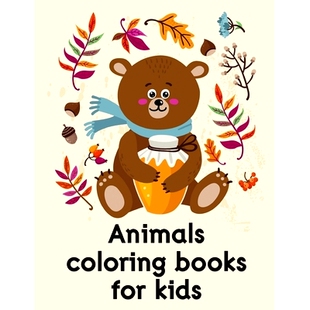 Animal 9781707111091 books Easy and kids coloring for Images 预订 Funny Animals
