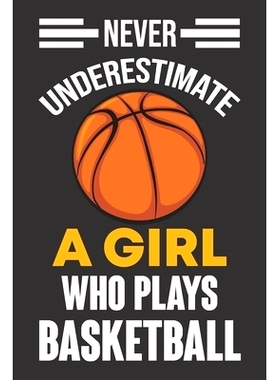 预订 Never Underestimate a Girl Who Plays Basketball: Never Underestimate a Girl Who Plays Basketball, Best Gift for Man