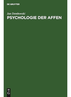 预订 Psychologie der Affen: 9783112479490