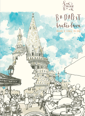 现货 作者亲签版 Sasi的欧洲旅行手帐书 布达佩斯 泰版原装进口 手绘旅行速写水彩钢笔淡彩 Sasi’s Sketchbook Budapest