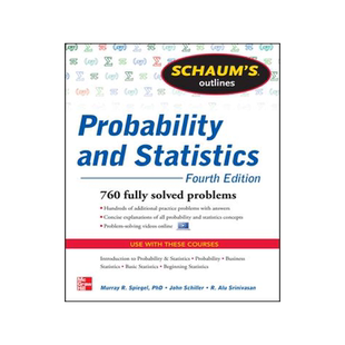 预订 英文原版 概率与统计，第4版 Schaum's Outline of Probability and Statistics, 4th Edition