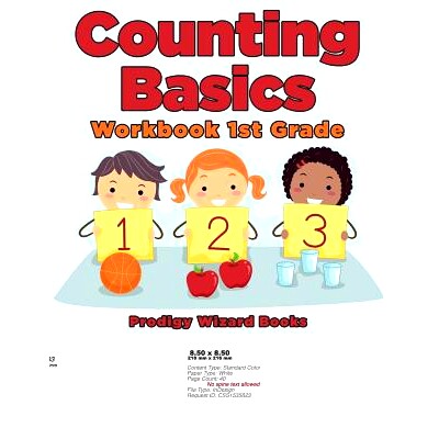 预订 Counting Basics Workbook 1st Grade: 9781683231714