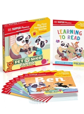 预订 DK Super Phonics My First Decodable Stories Pet Shop Panda DK 超级拼读法 我的*个可解码故事 宠物店熊猫: 978024168737