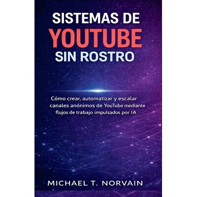 预订 Sistemas de Youtube Sin Rostro: Cómo crear, automatizar y escalar canales anónimos de YouTube mediante flujos de