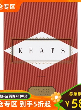 济慈诗歌 Everyman's Library 口袋诗人系列 精装 约翰·济慈 浪漫派 英文原版 Keats: Poems: Edited by Peter Washington