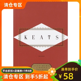Library Poems Washington 濟慈詩歌 英文原版 精裝 Peter 約翰·濟慈 口袋詩人系列 Keats 浪漫派 Edited Everyman