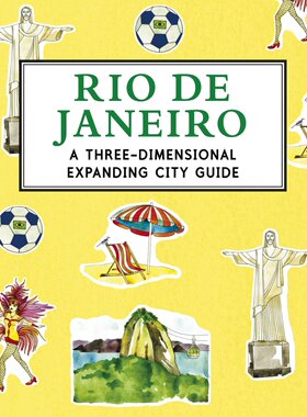 英文原版 小开本全景立体书：里约热内卢 Rio de Janeiro: A 3D Keepsake Cityscape