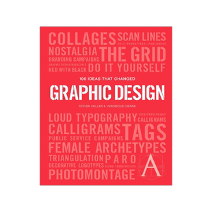 英文原版 改变平面设计的100个创意 100 Ideas that Changed Graphic Design