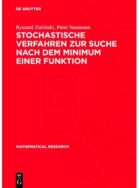 预订 Stochastische Verfahren zur Suche nach dem Minimum einer Funktion: 9783112733424
