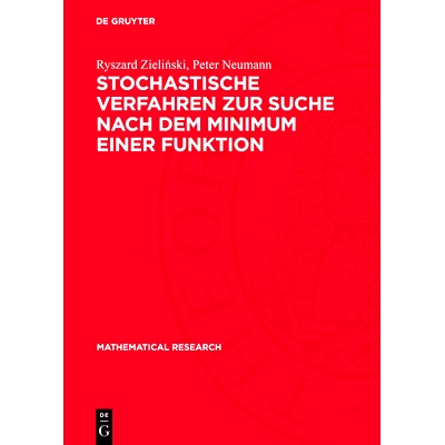 预订 Stochastische Verfahren zur Suche nach dem Minimum einer Funktion: 9783112733424