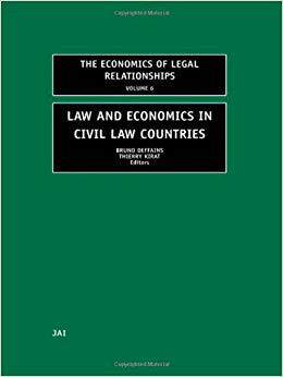 【预售】Law and Economics in Civil Law Countries