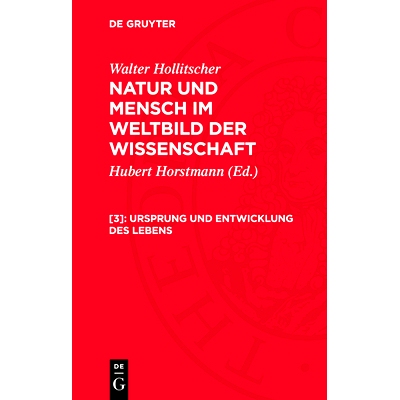 预订 Ursprung und Entwicklung des Lebens: 9783112728901