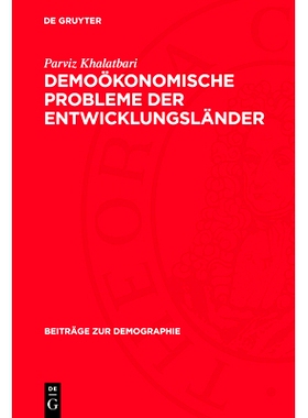 预订 Demoökonomische Probleme der Entwicklungsländer: 9783112701003