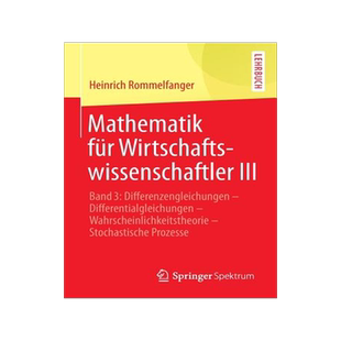 预订 Mathematik für Wirtschaftswissenschaftler III