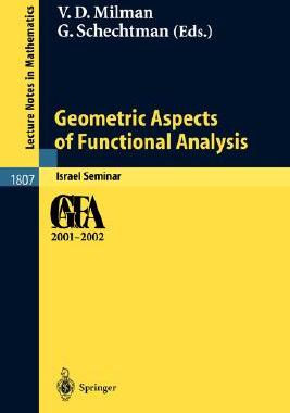 【预订】Geometric Aspects of Functional Analysis