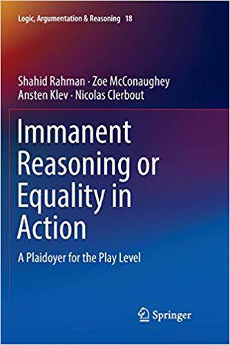 【预售】Immanent Reasoning or Equality in Action: A Plaidoyer for the Play Level