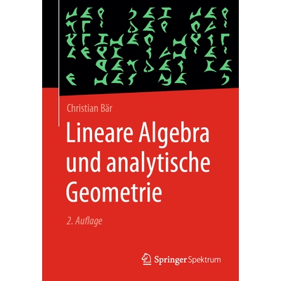 预订 Lineare Algebra Und Analytische Geometrie 9783658510541