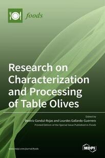Processing 9783036505145 Research Olives Table and Characterization 预订