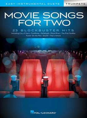 【预订】Movie Songs for Two Trumpets: Easy Instrumental Duets