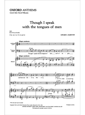 预订 Though I speak with the tongues of men 虽然我以人的舌头说话: 9780193850514