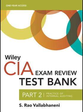 【预订】Wiley Cia 2022 Part 2 Test Bank: Practice Of Internal Auditing (1-Year Access) 9781119846161