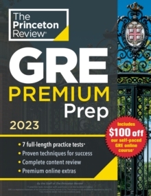 【预订】Princeton Review GRE Premium Prep, 2023: 7 Practice Tests + Review & 9780593450611