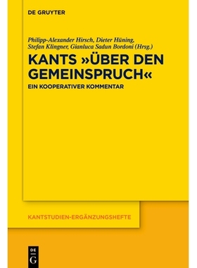 预订 Kants »Über den Gemeinspruch«: Ein kooperativer Kommentar 康德《论俗语》：合作评注: 9783119148665