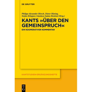 预订 Kants »Über den Gemeinspruch«: Ein kooperativer Kommentar 康德《论俗语》：合作评注: 9783119148665
