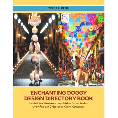 预订 Enchanting Doggy Design Directory Book: Crochet Your Own Sweet Corgi, Stylish Boston Terrier, Lively Pug, and Colle