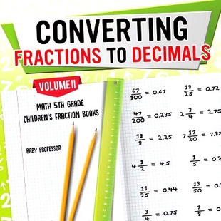 预订 Books Fraction Volume Converting Grade Math Decimals 5th Children’s 9781541925496 Fractions