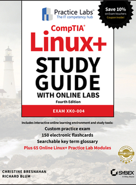 【预订】Comptia Linux+ 4E Study Guide with Online Labs
